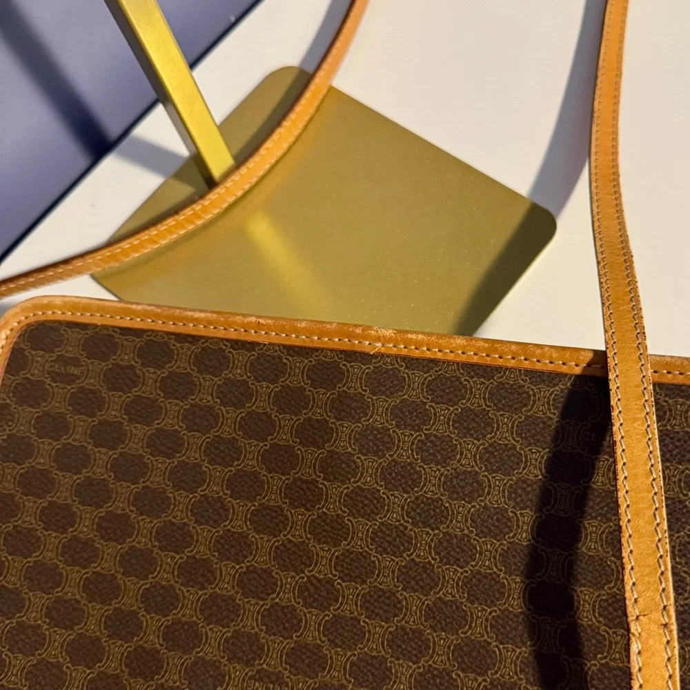 Vintage Celine Macadam Patterned Crossbody Bag and Wallet Set - Picture 9 of 14